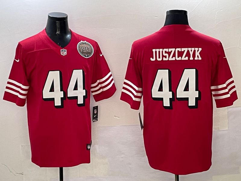 Men San Francisco 49ers 44 Juszczyk Red Second generation 2025 Nike Limited NFL Jersey style 2